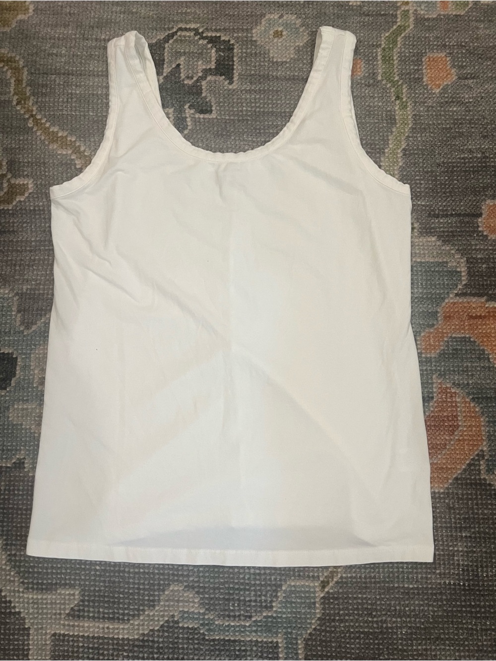 Cuyana White Scoop Neck Tank